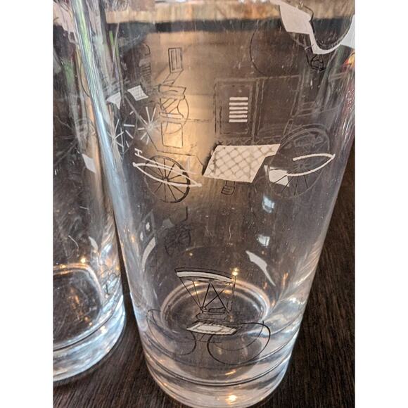 Vintage Set of 2 Old fashioned Buggy Glasses 12 Oz - Picture 8 of 8